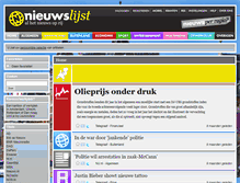 Tablet Screenshot of nieuwslijst.nl